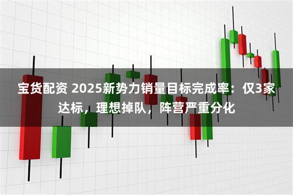 宝货配资 2025新势力销量目标完成率：仅3家达标，理想掉队，阵营严重分化